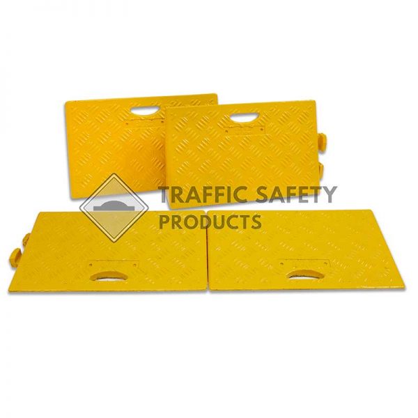 Pack of 100mm High Yellow Kerb Ramps